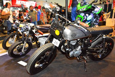 Pasay, PH - 23 Nisan - Kawasaki motosiklet Trans Sport Show 'da 23 Nisan 2017 Pasay, Filipinler.