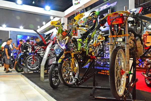 Pasay Apr Motocicletas Exibidas Trans Sport Show Abril 2017 Pasay — Fotografia de Stock