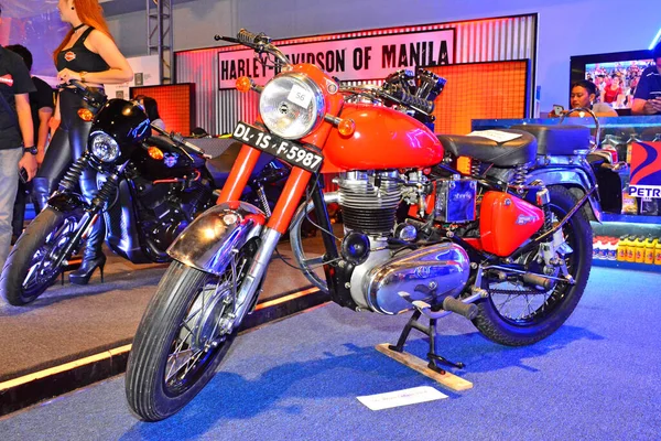 Pasay Rpa Royal Enfield 1954 Motorcycle Trans Sport Show April — 图库照片