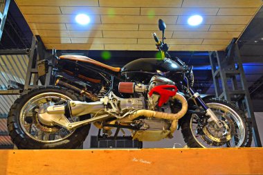 Pasay, PH - APR 23 - BMW motosiklet Trans Sport Show 'da 23 Nisan 2017 Pasay, Filipinler.