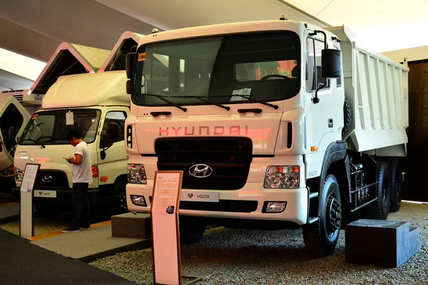 Pasay Apr Hyundai Dump Truck Manila International Auto Show Aprile — Foto Stock