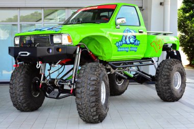 Pasay, PH - APR 1 - 1 Nisan 2017 'de Filipinler' deki Manila Uluslararası Otomobil Fuarı 'ndan kamyonet al.