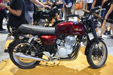 Pasay, PH - 16 Haziran - Bristol Klasik 400i motosiklet Makina Moto Show 'da 16 Haziran 2019 Pasay, Filipinler.
