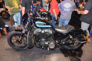 Pasay, PH - 16 Haziran - Harley Davidson motosiklet Makina Moto fuarında 16 Haziran 2019, Pasay, Filipinler.