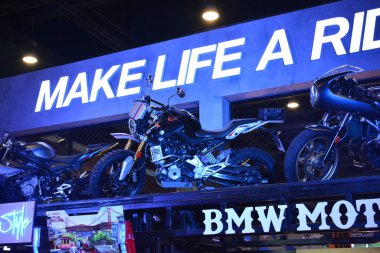 Pasay, PH - 16 Haziran - BMW G650 motosiklet Makina Moto Show 16 Haziran 2019 Pasay, Filipinler.