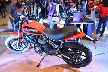 PAsay, PH - 16 Haziran - Ducati motosiklet Makina Moto Show 'da 16 Haziran 2019 Pasay, Filipinler.