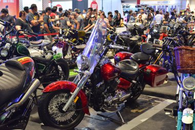 Pasay, PH - 16 Haziran - Makina Moto 'da motosiklet gösterisi 16 Haziran 2019 Pasay, Filipinler.