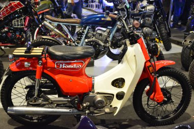 PAsay, PH - 16 Haziran - Honda motosiklet Makina Moto Show 'da 16 Haziran 2019 Pasay, Filipinler.