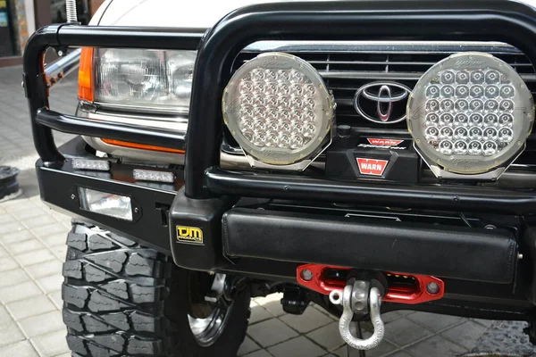 Quezon City Haziran Toyota Land Cruiser Spor Hattı Otomobil Fuarı — Stok fotoğraf