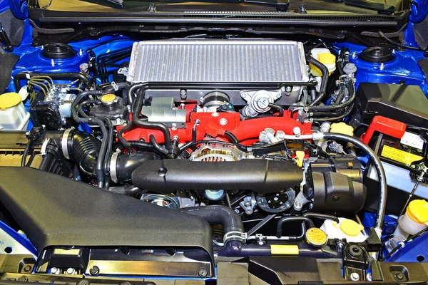 Pasay April Subaru Wrx Sti Engine Manila International Auto Show — Stockfoto