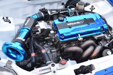 PASIG, PH - 5 Mayıs - Honda sivil otomobil fuarında 5 Mayıs 2019 tarihinde Pasig, Filipinler.