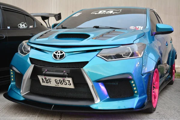 Pasig Mai Toyota Vios Auf Der Hot Import Nights Autoshow — Stockfoto