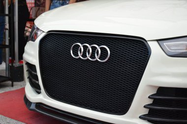 PASIG, PH - 5 Mayıs - Audi arabası 5 Mayıs 2019 tarihinde Pasig, Filipinler 'de Hot Import Nights araba fuarında.