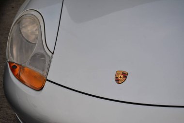 PASIG, PH - 5 Mayıs - Porsche spor otomobil Hot Import Nights araba fuarında 5 Mayıs 2019 tarihinde Pasig, Filipinler.