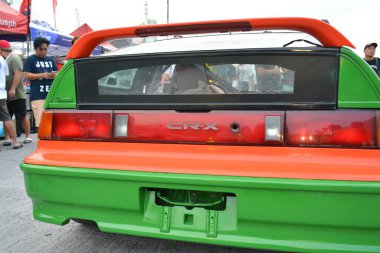 PASIG, PH - 5 Mayıs - Honda CRX 5 Mayıs 2019 tarihinde Pasig, Filipinler 'de Hot Import Nights araba fuarında.