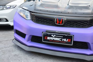 PASIG, PH - MAY 5 - Honda civic at Hot Import Nights car show on May 5, 2019 in Pasig, Philippines. clipart
