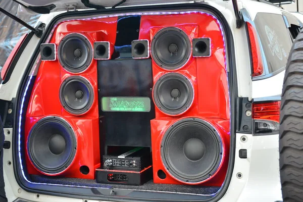 Pasig Mai Mitsubishi Montero Mit Soundsystem Auf Der Hot Import — Stockfoto