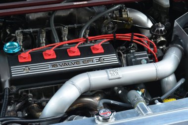 Pasay, PH - 26 Mayıs - Toyota Corolla Motor Fuarı 26 Mayıs 2019 tarihinde Pasay, Filipinler 'de.