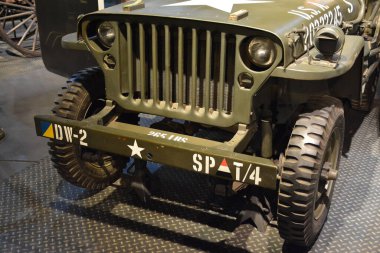 Quezon Şehri, PH-APR. 28: 1943 Willy 'nin Jeep sergisi 28 Nisan 2019' da Quezon City, Filipinler 'de Başkanlık Araba Müzesi' nde..