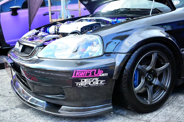 Pasig Mei Honda Civic Hot Import Nights Autoshow Mei 2018 — Stockfoto