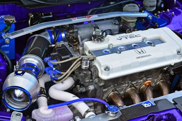 PASIG, PH - 13 Mayıs - Honda sivil otomobil fuarında 13 Mayıs 2018 tarihinde Pasig, Filipinler.