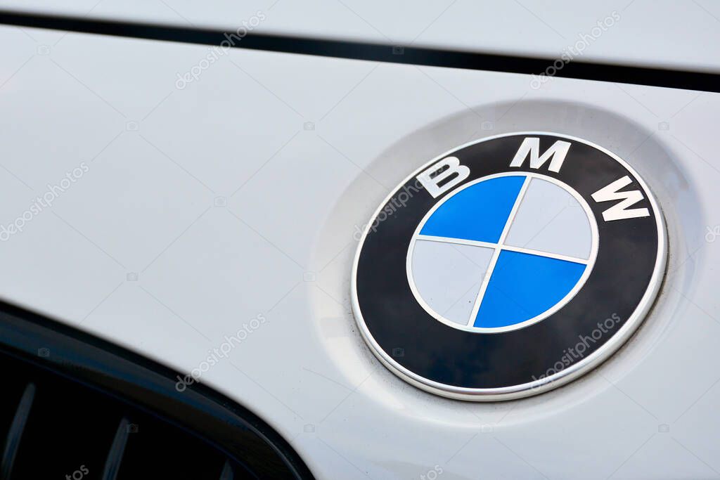 PASIG, PH - MAY 13 - BMW emblem at Hot Import Nights car show on May 13, 2018 in Pasig, Philippines.
