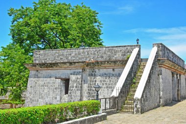 CEBU, PH - 17 Haziran - Fort San Pedro cephesi 17 Haziran 2017, Cebu, Filipinler. Fort San Pedro İspanyol komutan Miguel Lopez de Legazpi tarafından inşa edilmiş bir askeri savunma yapısıdır..