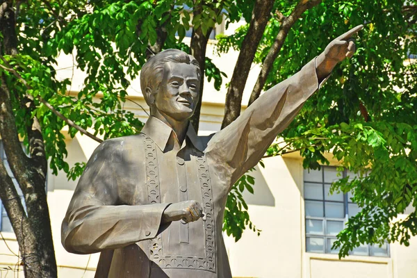 Cebu Iunie Statuia Lui Sergio Osmena Iunie 2017 Cebu Filipine — Fotografie, imagine de stoc