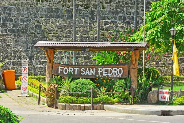 Cebu June Penandatanganan Fort San Pedro Pada Juni 2017 Cebu — Stok Foto