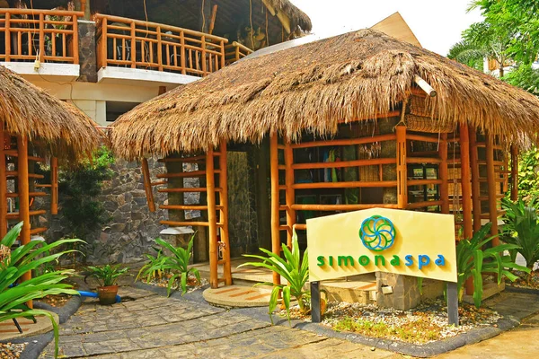 Batangas Sept Acuaverde Beach Resort Simona Spa Facade September 2017 — стоковое фото
