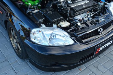 RIZAL, PH - 11 Şubat - Doğu Otomobil Fuarı 'nda Honda Civic 11 Şubat 2019 Taytay, Rizal, Filipinler.