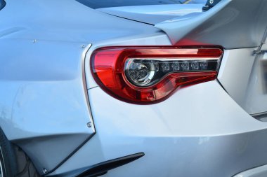 RIZAL, PH - 11 Şubat - Doğu Moto Fuarı 'nda Subaru brz fren lambası 11 Şubat 2019 tarihinde Taytay, Rizal, Filipinler.