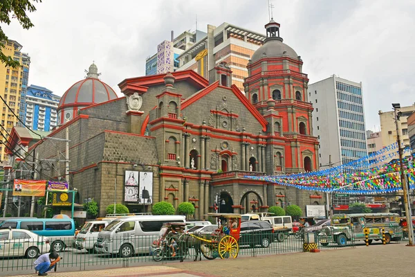 Manila Oct Binondo Church Facade Octubre 2017 Manila Philippines — Foto de Stock