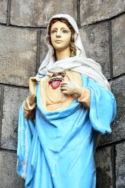 Manila Październik Figura Santo Nino Tondo Parish Mary Października 2017 — Zdjęcie stockowe