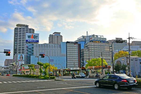 Osaka Apr Tennoji Ekimae Koban Sokak Binaları Nisan 2017 Tarihinde — Stok fotoğraf