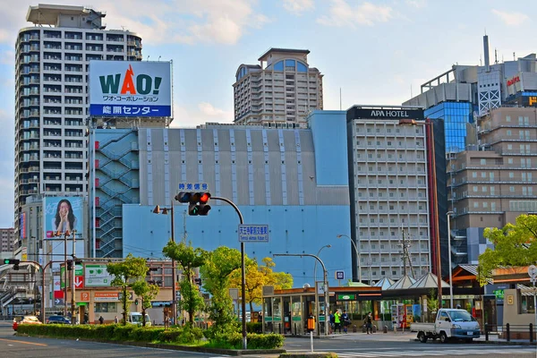 Osaka Apr Tennoji Ekimae Koban Straatgebouwen April 2017 Osaka Japan — Stockfoto