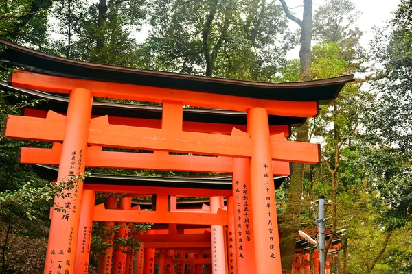 Kyoto April Fushimi Inari Taisha Heiligdom Japanse Poort Torii April — Stockfoto