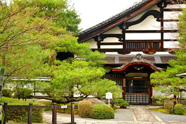 Kyoto Aprile Facciata Del Tempio Shoinan Aprile 2017 Kyoto Giappone — Foto Stock