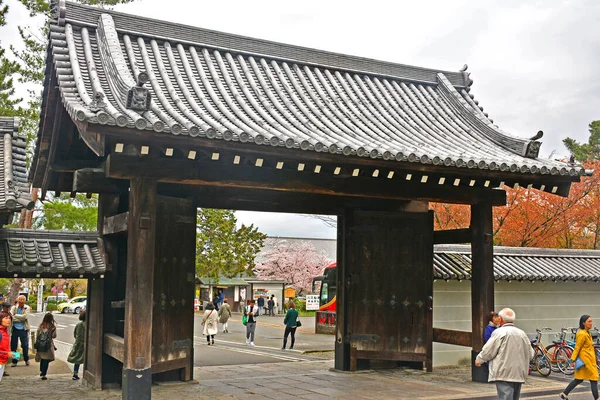 Kyoto Abril Portão Entrada Templo Nanzenji Abril 2017 Kyoto Japão — Fotografia de Stock