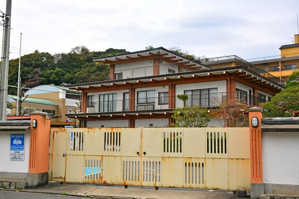 Kyoto April Modern Japanese Apartment Facade April 2017 Kyoto Japan — Stock Photo, Image