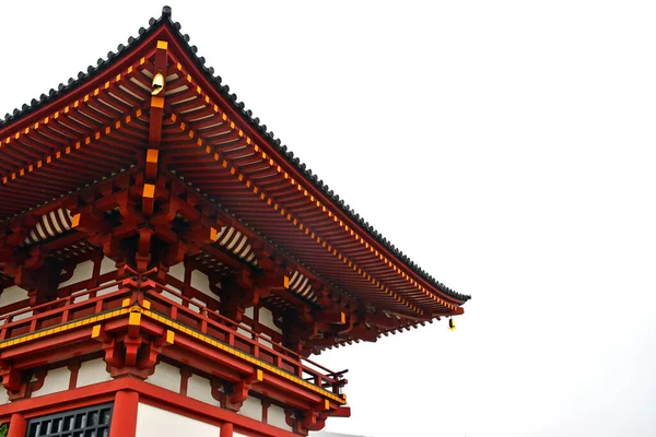 Osaka April Shitennoji Tempel Ingang Poort Boog Gevel April 2017 — Stockfoto