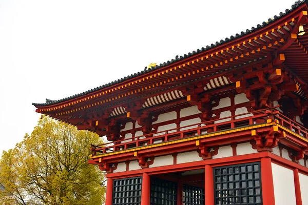 Osaka April Die Fassade Des Torbogens Des Shitennoji Tempels April — Stockfoto