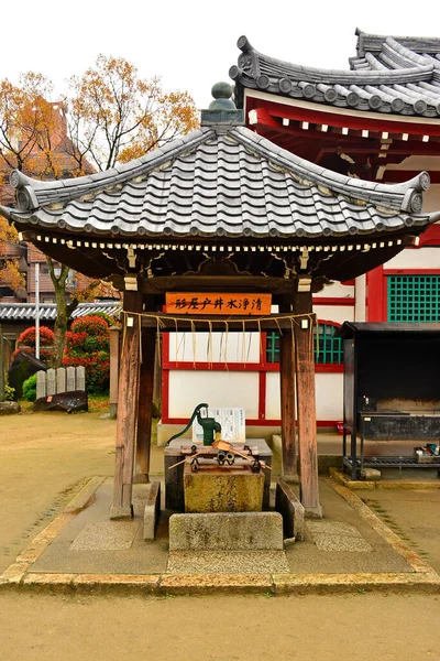 Osaka April Shitennoji Tempel Water Goed April 2017 Osaka Japan — Stockfoto