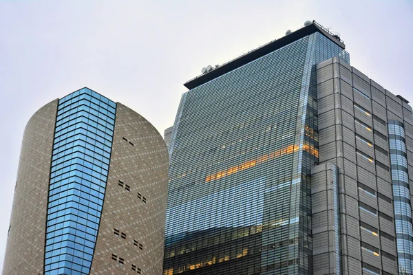 Osaka April Nhk Japan Broadcasting Corporation Building Glass Facade April — Stock Photo, Image