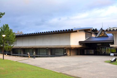 NARA, JP - 9 Nisan - Nara Ulusal Müzesi cephesi 9 Nisan 2017 Nara, Japonya.