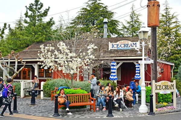 Osaka April Amity Village Theme Παγωτατζίδικο Amity Στα Universal Studios — Φωτογραφία Αρχείου