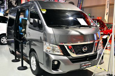 Pasay, PH - 19 Mayıs - Nissan urvan 19 Mayıs 2018 tarihinde Pasay, Filipinler 'de Trans Sport Show' da.