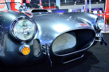 PAsay, PH - 19 Mayıs - Shelby kobra 19 Mayıs 2018 tarihinde Pasay, Filipinler 'de Trans Sport Show' da.