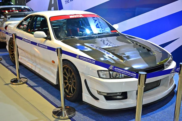 Pasay Mei Witte Raceauto Trans Sport Show Mei 2018 Pasay — Stockfoto