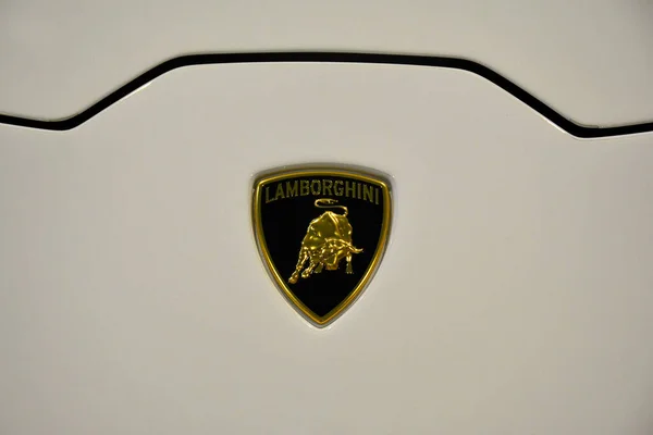 Pasay Mei Lamborghini Super Auto Embleem Trans Sport Show May — Stockfoto